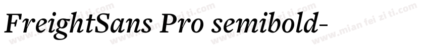 FreightSans Pro semibold字体转换